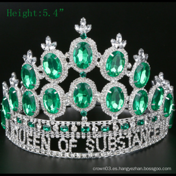 Coronas de cristal de la tiara del Rhinestone de la corona de la alta calidad